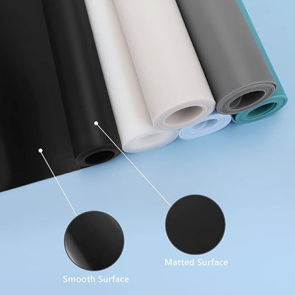 Gartful Silicone Mat for Kitchen Counter, 35" by 24" Extra Large Countertop Protector, 0.06" Thick Multipurpose Mat, Heat-Resistant Placemats, Desk Saver Pad, Table Dish Mat, Nonstick, Nonskid, Black