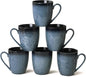 Yeacccng Modern Minimalist Coffee Mugs Set of 6, Cappuccino Cups Set, 16 Oz by Yeacccng