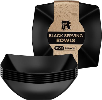 R-kay 6 Pack Square Plastic Serving Bowls by R-KAY