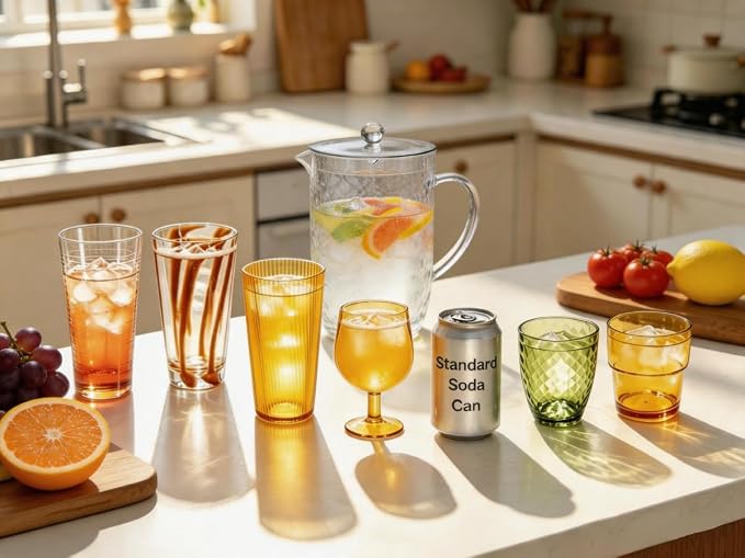 Plastic Drinking Glasses 8PCS, 19oz Reusable Kitchen Cups | Unbreakable - Image 11