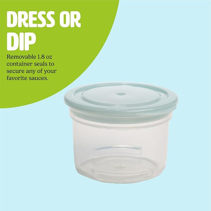Tasty Travel Snack Cups with Spoons, On-The-Go Snacking, Divided Compartments - Image 6