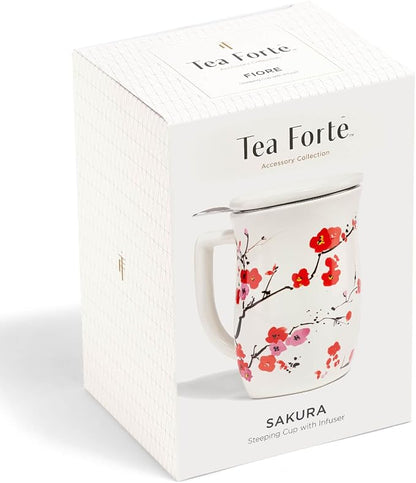 Tea Forte Ceramic Fiore Tea Cup - Image 2