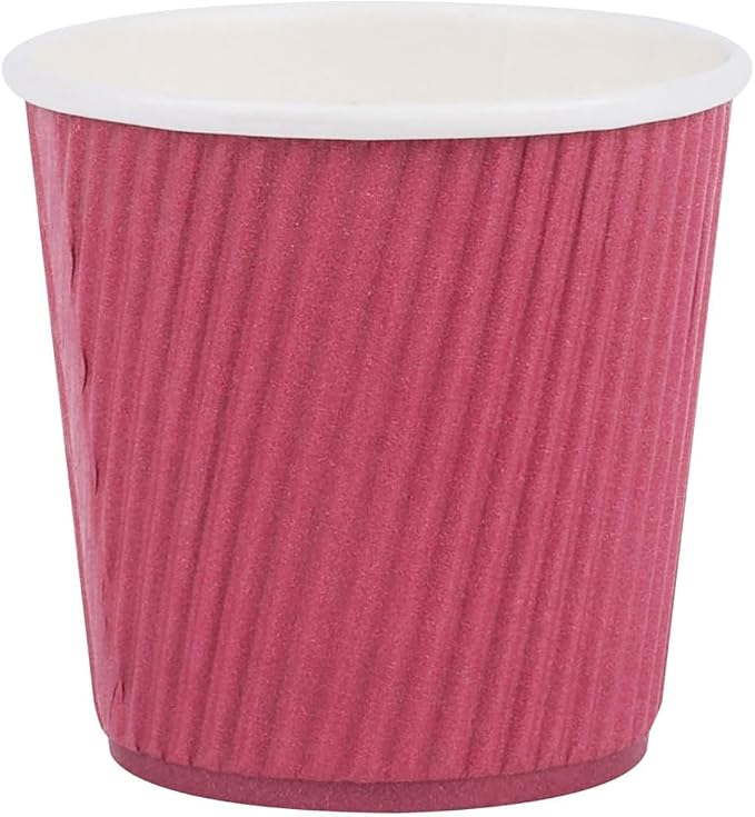 4 oz Crimson Paper Coffee Cup - Image 2