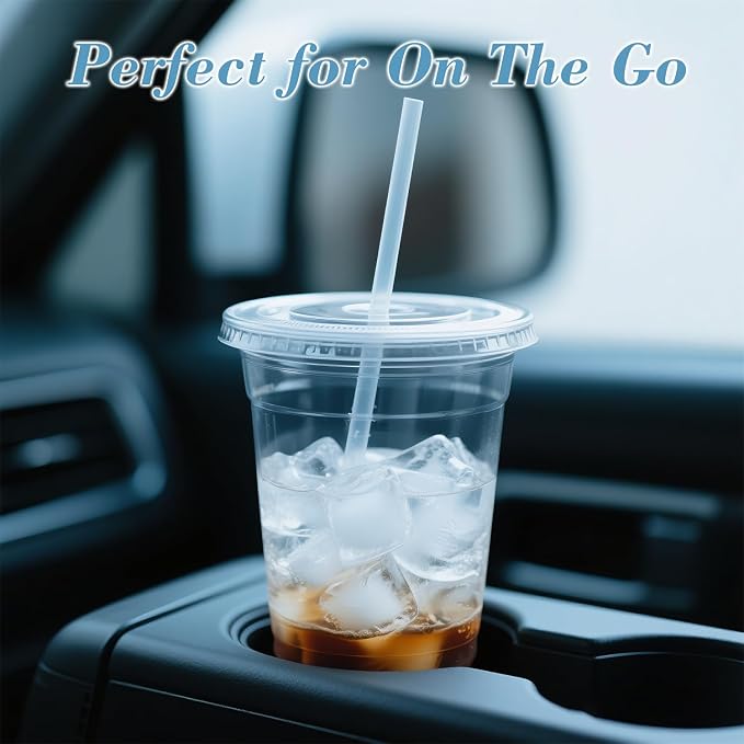 Ginkgo 100 Pack 24oz Clear Plastic Cups - Image 4