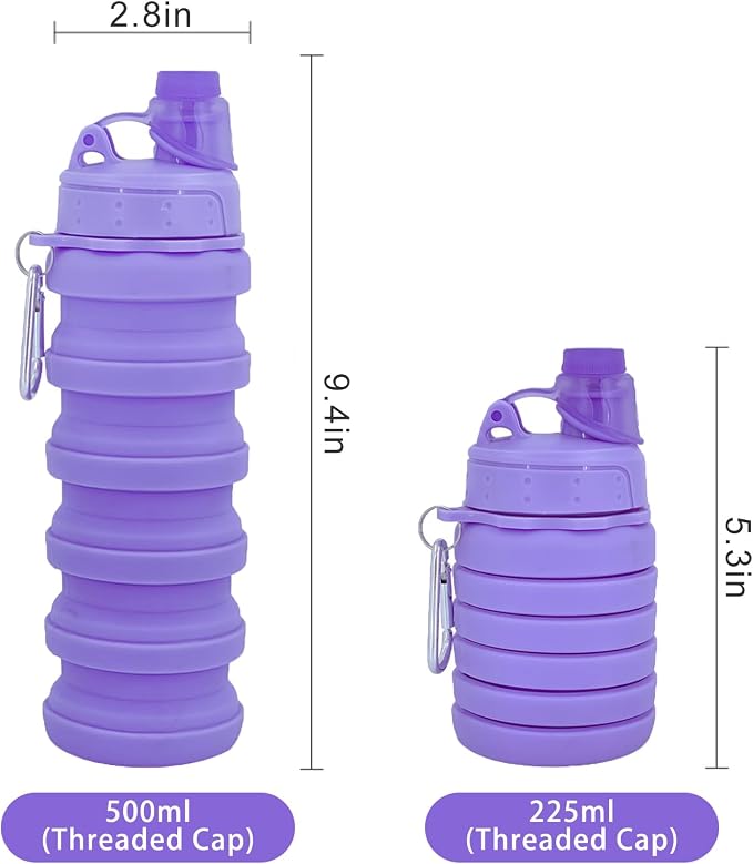 Collapsible Water Bottles Travel water bottle Sports Portable Sport Water - Image 3