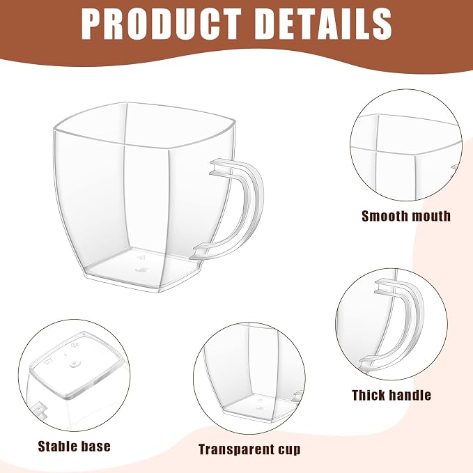 Amyhill 50 Pcs Mini Disposable Tea Cups - Image 3