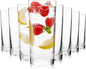 Highball Glasses Set of 8, 16oz Tall Drinking Glasses, Water Glass by PureGlassPureStyle