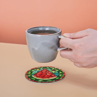 Watermelon Coasters for Drinks, Watermelon Decor Bar Drink Coasters for Coffee - Image 8