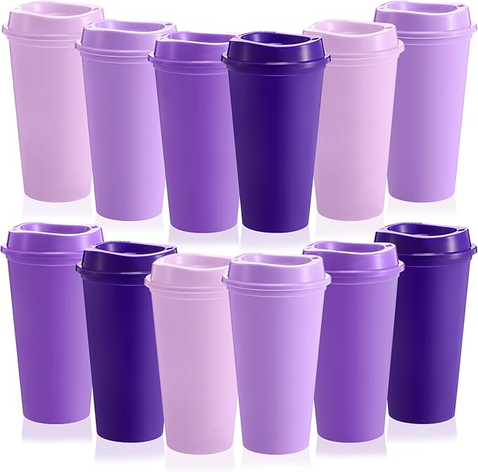 FillTouch 12 Pcs 16 oz Reusable Coffee Cups by FillTouch