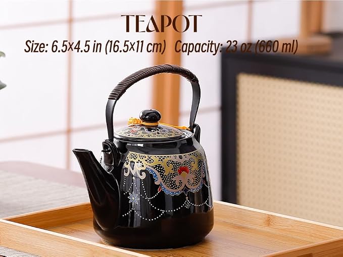 Japanese Tea Set for Adults, Japanese Teapot Set - Image 6
