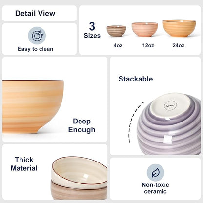 Selamica Ceramic Dipping Bowls, 4 OZ Mini Bowls - Image 5