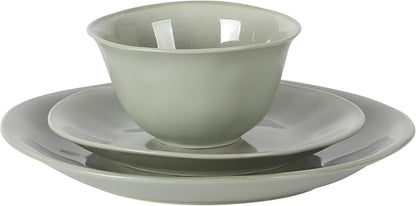 Gibson Elite Port Barton Plates and Bowls Sets, 12-Piece Stoneware Dinnerware - Image 9