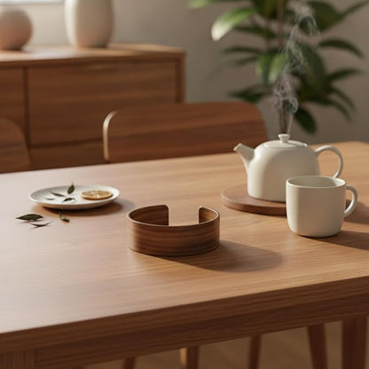 Office Desk & Home Coffee Station Accessory, Wooden Cup Sleeve - Image 2