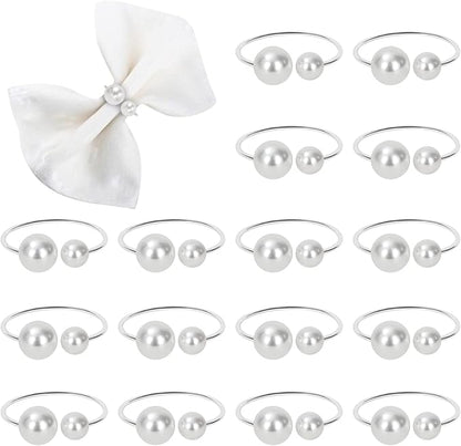 KPOSIYA Pearl Napkin Rings by KPOSIYA