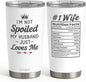 Wife Tumbler 20oz, Stainless Steel Travel Cup by SANDJEST