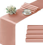 Manyshofu Rose Gold Satin Table Runner 12x72 by Manyshofu