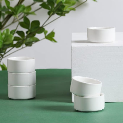 1 oz Mini Porcelain Ramekins Set of 6 （White） | Set of 6 mini ramekins - Image 8