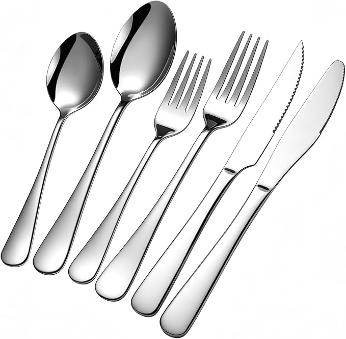 48-Piece Silverware Set with Steak Knives by GPY