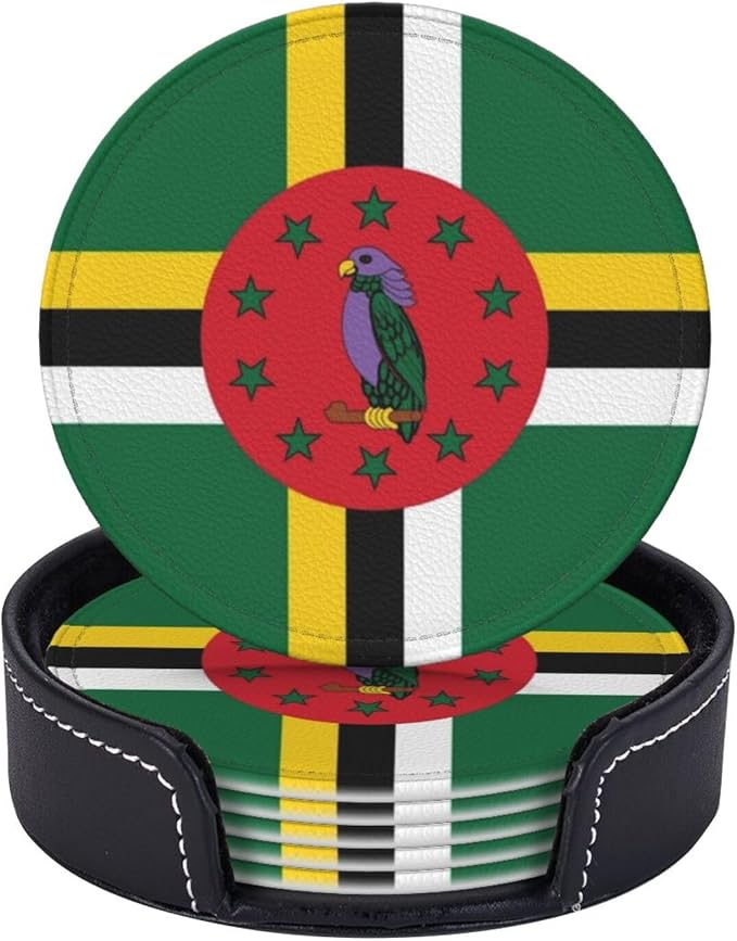 Dominica Flag Coasters for Drinks - Image 6