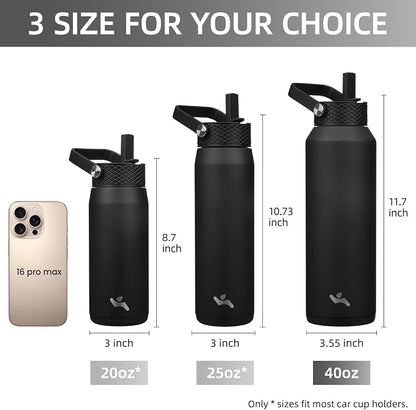 Konokyo 40 oz Insulated Stainless Steel Water Bottle - Image 5
