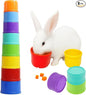 8 Pcs Stacking Cups for Rabbits, Nesting Rabbit Toys of Different Sizes by YFANITI