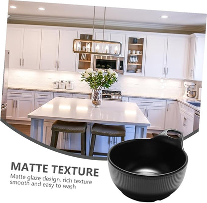 BESPORTBLE Melamine Breakfast Bowl Japanese Style Insulated Anti-scald Soup and Salad Dish for Home Kitchen Smooth Finish Porringer for Noodles Rice Snacks Restaurant Use