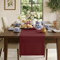 Classic Linen™ by D'Moksha Red Garnet Table Runner 108 Inches Long, 100% Pure by DMokshaHomes