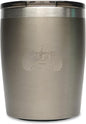 Toadfish Non-tipping 10oz Double Wall Insulated Stainless Steel Rocks Tumbler w/ East Slide Lid - Graphite