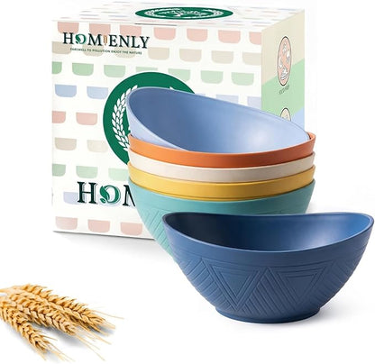Wheat Straw Bowls 10 OZ Small Serving Bowls Unbreakable Dessert Bowls by HOMIENLY