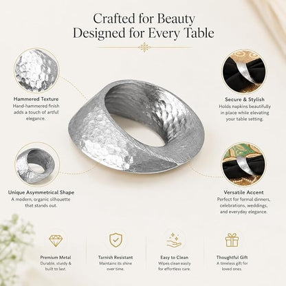 Mobius Metal Napkin Rings - Image 5