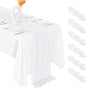 6 Pack White Cheesecloth Table Runner 20 x 120 Inch Gauze Table Runner Fabric by Unknown