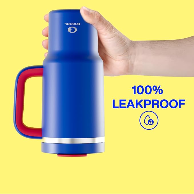 ENCOOL 32 oz Tumbler with Handle and Straw: Stainless Steel Insulated Tumbler - Image 5
