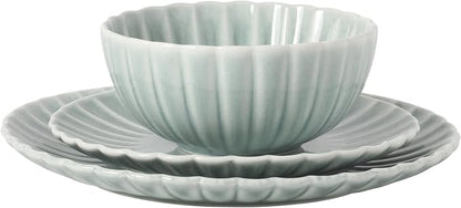 Gibson Elite Peach Orchard 12-Piece New Bone China Dinnerware Set Service - Image 10
