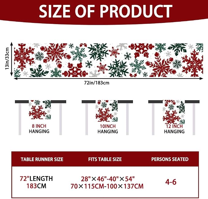 Christmas Winter Table Runner - Image 6