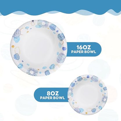 16oz Paper Bowls 30 Count, Disposable Bowls Soak Proof and Microwaveable - Image 7