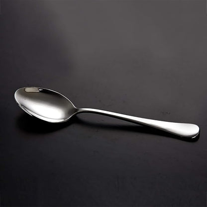 VANRA 4-Piece Children Spoons Stainless Steel Kids Dinner Spoons Child Silver - Image 3