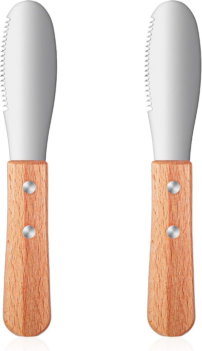 Ouligay 2 Pcs Butter Knife Spreader, Stainless Steel Butter Knife by Ouligay