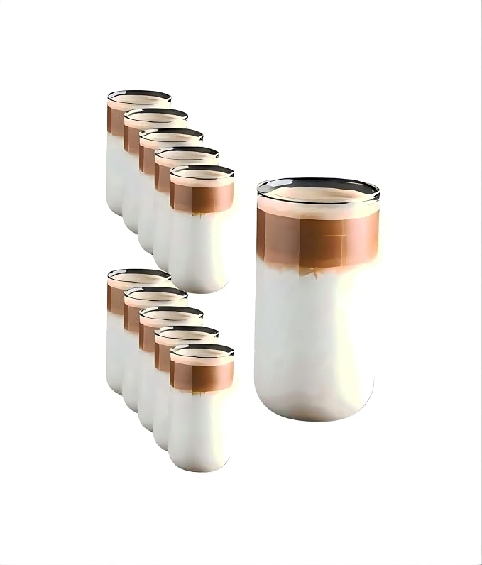 12 pieces round glass coffee cups 17.3 oz modern highball glasses cute cocktail by MSPOQMRSF
