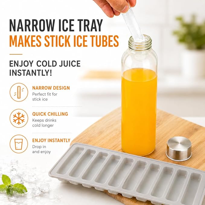 Zukro 18 oz Clear Glass Juice Bottles - Image 7