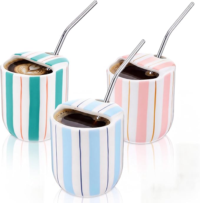 3 Set 12oz Ceramic Coffee Mug by Ferrochef