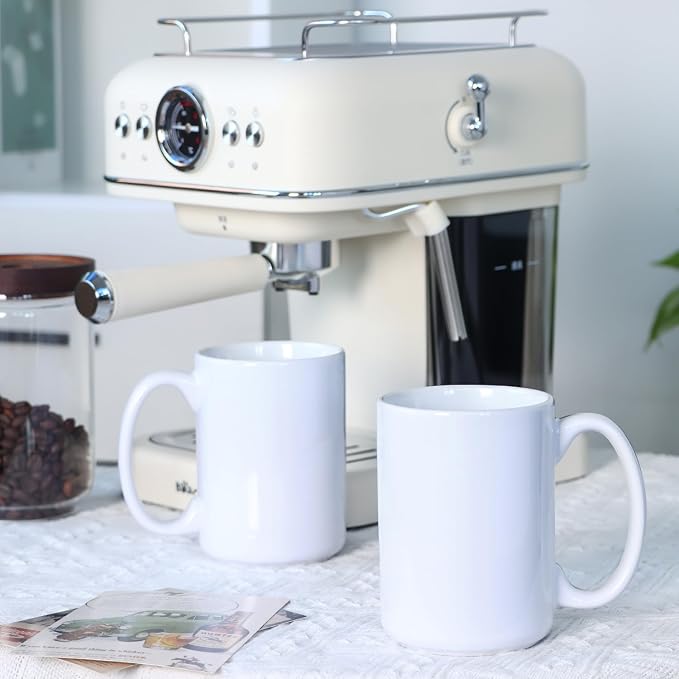 16 OZ Coffee Mugs, Classic Blank Ceramic Cup - Image 6