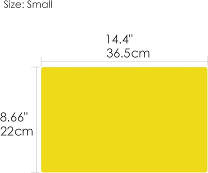 TrendBox Multi Colors Silicone Waterproof Plastic Placemat Table Mat Heat Insulation Washable DurableFor Kitchen Dining Roon - Small Size 1 Set of 5 Pieces