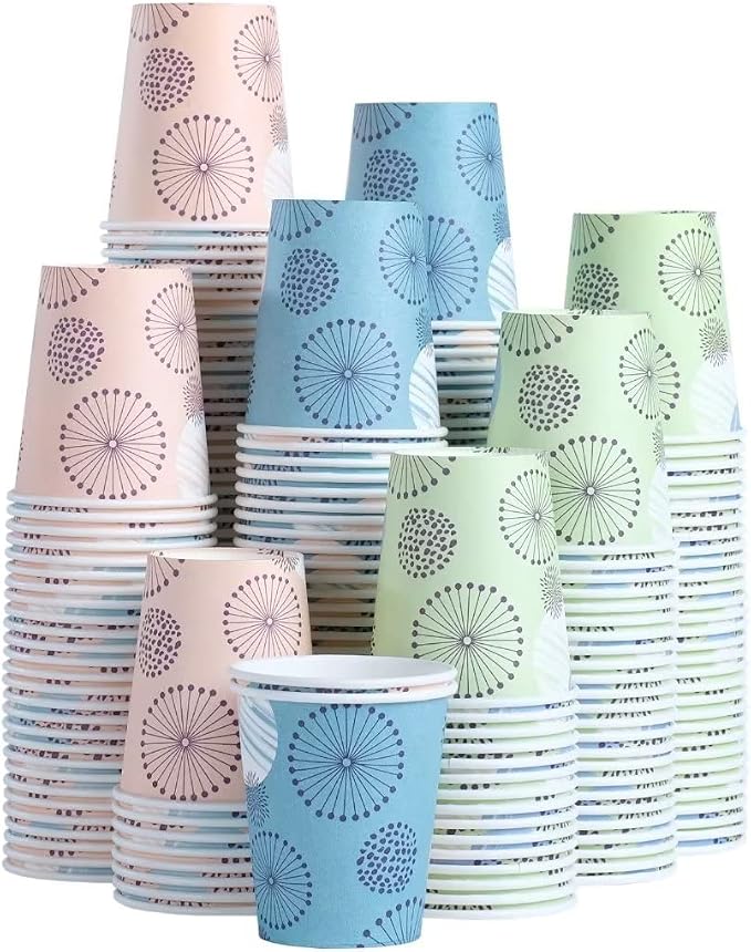 Clawsoff 300 Pack 5 oz Paper Cups Small Disposable Mouthwash Bathroom Cups | by BuyNow