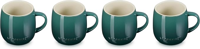 Le Creuset Stoneware Set of 4 Heritage Mugs, 13 oz. each by Unknown
