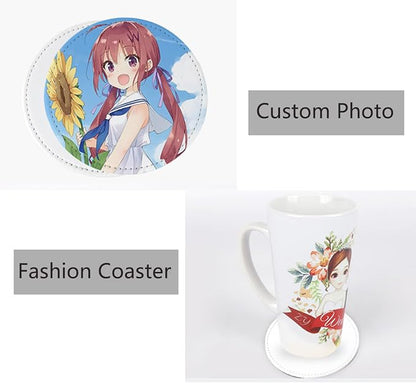 10 Pcs Leather Sublimation Coasters Blanks Bulk - Image 5