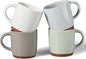E-far Ceramic Coffee Mug Set of 4, 12oz Stoneware Coffee Cup by E-far