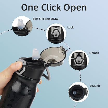 BJPKPK 25 oz Insulated Water Bottle, Stainless Steel Flask | Leak Proof Locking - Image 3