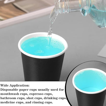 50 Packs Disposable Mouthwash Cups, 3 oz Bathroom Paper Cups | Espresso - Image 5