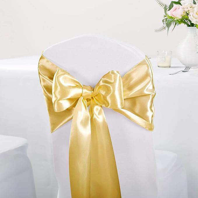 12 Pack Gold Table Runners, Satin Table Runner 12x108 Inches Long, Silk and - Image 5