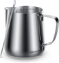 Milk Frothing Pitcher, 8.5oz / 250ml Steaming Pitcher Stainless Steel Espresso by Adorever
